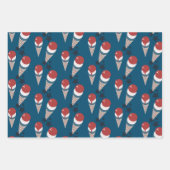 愛国スターズアイスクリームパターン ラッピングペーパーシート (正面2)