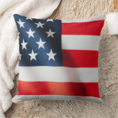 愛国スターズ&ストライプススローピロー – USA クッション (ブランケット)