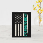 愛国スノーボードウィンタースノーボードスノーボード カード (黄色い花)