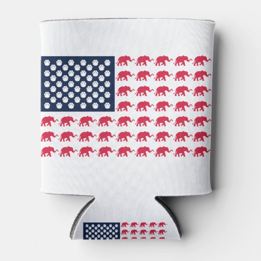 愛国ゾウ 缶クーラー (正面)