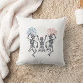 愛国ダンシングスケルトン花火ビンテージTシャツ クッション (ブランケット)
