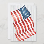 愛国チリ素朴クックオフ国旗秋パーティー 招待状 (裏面)