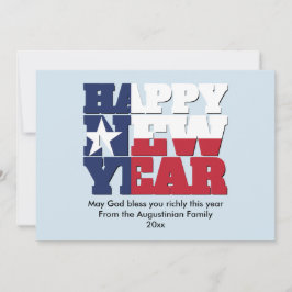 愛国テキサンハッピー新年 シーズンカード