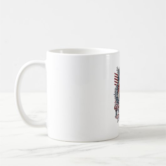 愛国デザートロード探検家 コーヒーマグカップ (左)