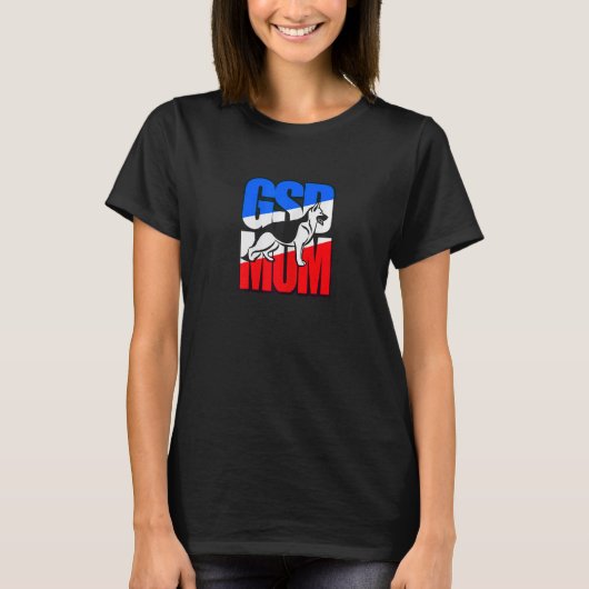 愛国ドイツ・シェパード・エディション 女性Gsdママ Tシャツ (正面)