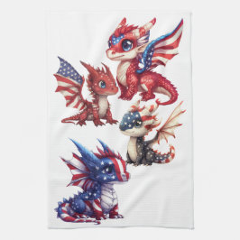 愛国ドラゴン キッチンタオル