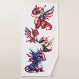 愛国ドラゴン バスタオル