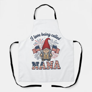 愛国ナナノームヴィンテージ祖母Tシャツデザイン エプロン