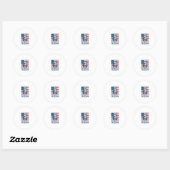 愛国ナースベクターグラフィックTシャツ ラウンドシール (シート)