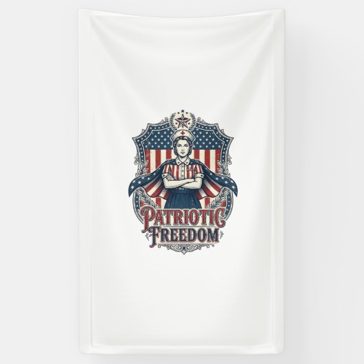 愛国ナースベクターグラフィックTシャツ_1 横断幕 (縦)