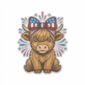 愛国ハイランドカウボウベクターデザイン (2)_1 シール (正面)