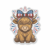 愛国ハイランドカウボウベクターデザイン (2)_1 シール (正面)