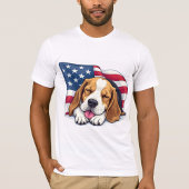 愛国ハウンド ビーグル Tシャツ