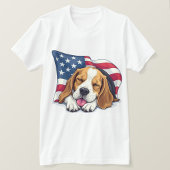 愛国ハウンド ビーグル Tシャツ