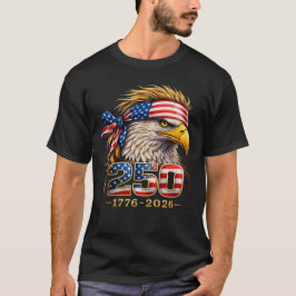 愛国ハクトウアゲ250アメリカングラフィック Tシャツ