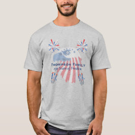 愛国ハクトウワシ アメリカ建国250周年 7月4日 Tシャツ