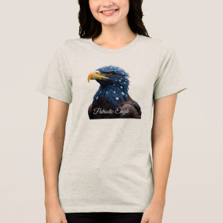 愛国ハクトウワシ ガールTシャツ トライブレンドTシャツ