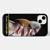 愛国ハクトウワシ iPhoneケース (裏面横)
