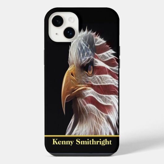 愛国ハクトウワシ iPhoneケース (裏面)