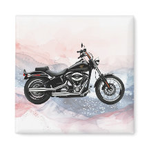 愛国ハーグ・ヘリテージ・ツインカムバイクマグネット