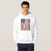 愛国ハートグランパパTシャツデザイン パーカ (正面フル)