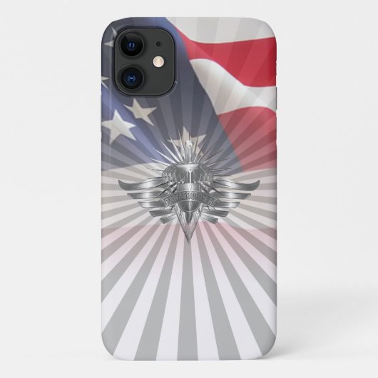 愛国ハートパラトルーパー記念デザイン Case-Mate iPhoneケース (裏面)