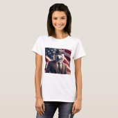 愛国ハートフルウルフ Tシャツ (正面フル)