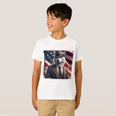 愛国ハートフルウルフ Tシャツ (正面フル)