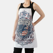 愛国ハートベクターグラフィックTシャツ_1 エプロン (インサイチュ)