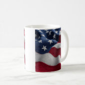 愛国ハート アメリカ国旗 コーヒーマグ コーヒーマグカップ (正面右)
