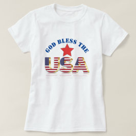 愛国ハート ゴッドブレスUSA/独立記念日 Tシャツ