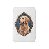 愛国ハードル犬 オバルカメオTシャツ 2 バスマット (正面縦)