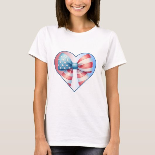 愛国ハート Tシャツ (正面)