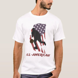 愛国バスケットボールオールアメリカンTシャツ Tシャツ
