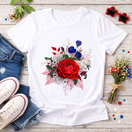愛国バラブーケ トライブレンドTシャツ