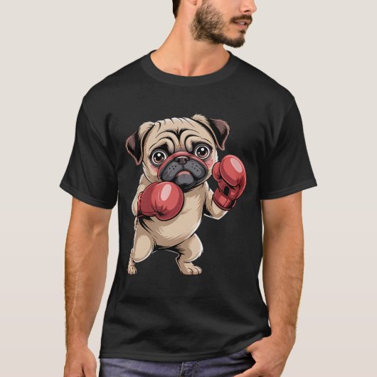 愛国パグ団結！ Tシャツ (正面)