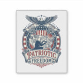 愛国パズル愛好家ベクターグラフィックTシャツ シール (正面)