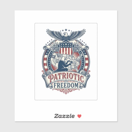 愛国パズル愛好家ベクターグラフィックTシャツ シール (シート)