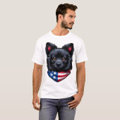 愛国パピーグラフィックTシャツ Tシャツ (正面フル)