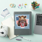 愛国パピー・ブリュー ビジネス用ステッカー シール (iPadカバー)