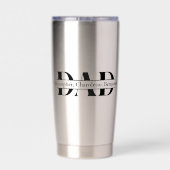 愛国パーソナライズされた魚「リールクールパパ」 保温保冷タンブラー (背面)