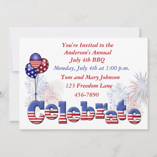 愛国パーティの招待状 招待状 (正面)