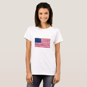 愛国ビキニ環礁の旗 Tシャツ (正面フル)