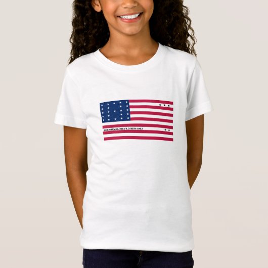 愛国ビキニ環礁の旗 Tシャツ (正面)