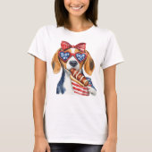 愛国ビーグル Tシャツ (正面)