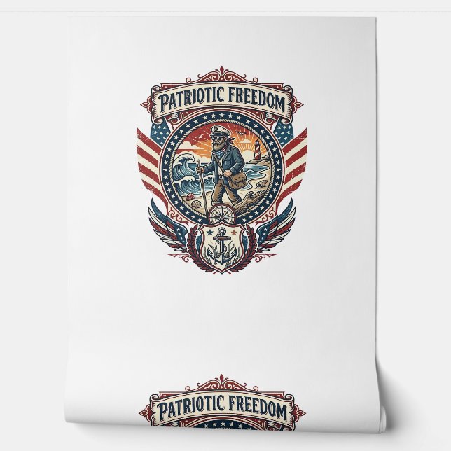 愛国ビーチコーマーベクターグラフィックTシャツ_1 壁紙 (ほどく)