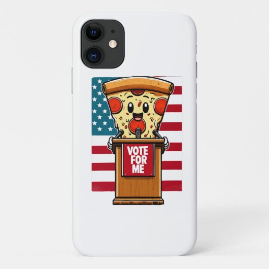 愛国ピザ 私に投票 Case-Mate iPhoneケース (裏面)
