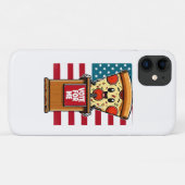 愛国ピザ 私に投票 Case-Mate iPhoneケース (裏面(横))