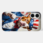愛国ピットブル・サムおじさんのポーズ Case-Mate iPhoneケース (裏面 (横))