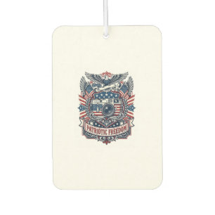 愛国フィルムカメララバーベクターグラフィックTシャツ カーエアーフレッシュナー